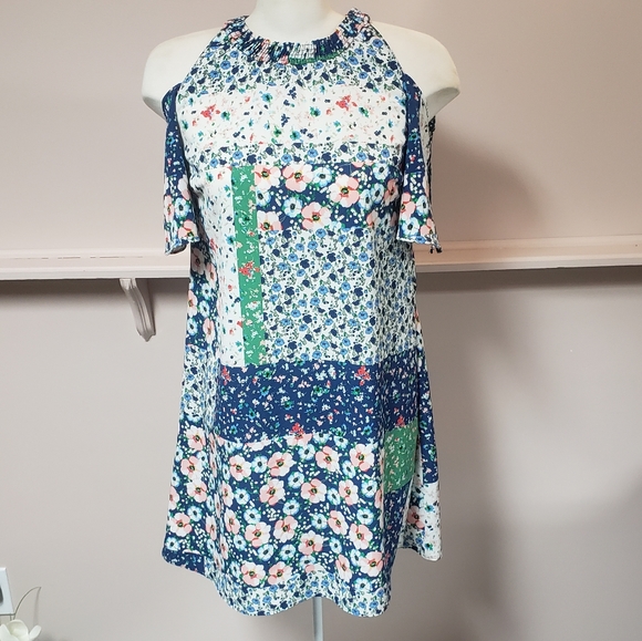 Zara floral patchwork dress, size medium - Picture 6 of 6